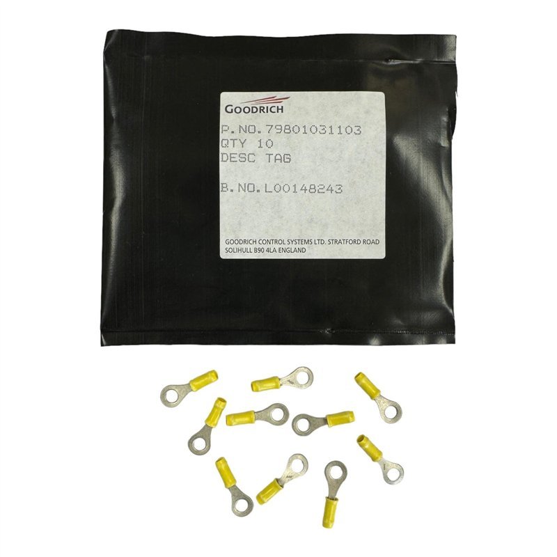 Yellow Electric Insulated Terminals Cable Lug Wire Crimp Connectors Insulated 18x6.3mm IH:3.7mm QTY:10