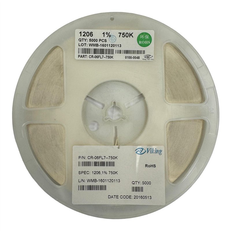 CR-06FL7--750K Viking Thick Film Chip Resistor SMD 1206 750K 1% 1/4W QTY:5000
