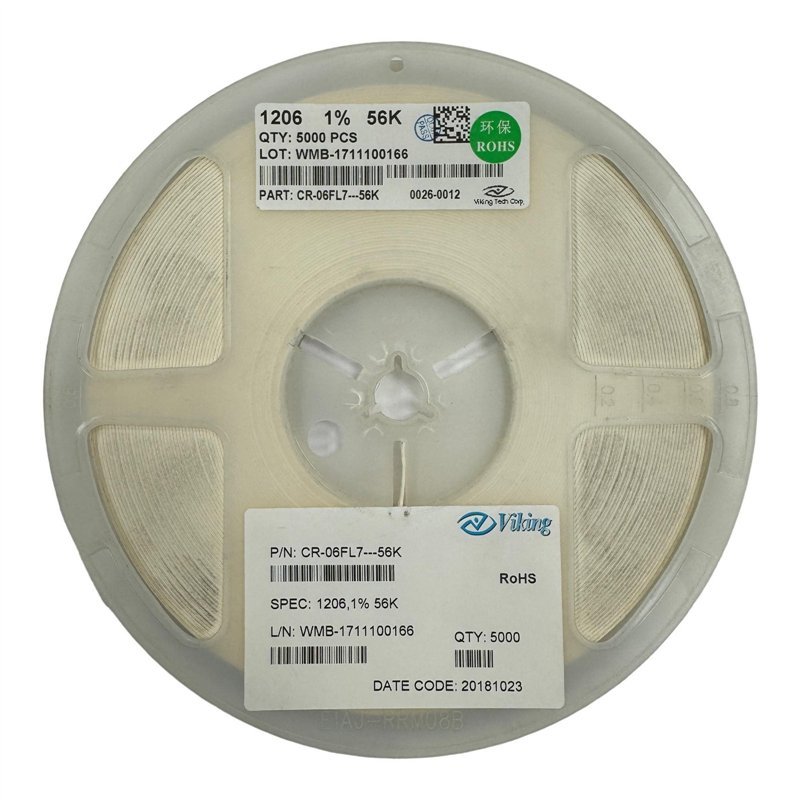 CR-06FL7--56K Viking Thick Film Chip Resistor SMD 1206 56K 1% 1/4W QTY:5000