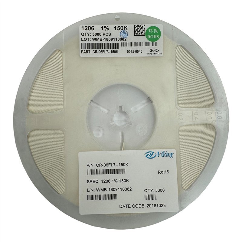 CR-06FL7--150K Viking Thick Film Chip Resistor SMD 1206 150K 1% 1/4W QTY:5000