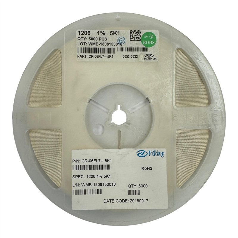 CR-06FL7---5K1 Viking Thick Film Chip Resistor SMD 1206 5K1 1% 1/4W QTY:5000