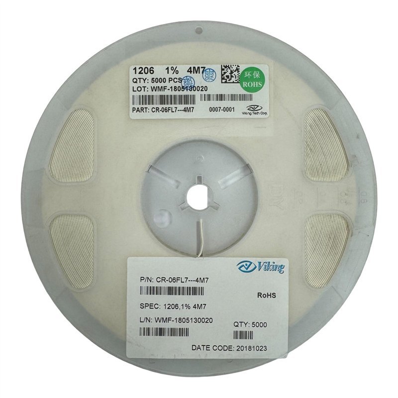 CR-06FL7---4M7 Viking Thick Film Chip Resistor SMD 1206 4M7 1% 1/4W QTY:5000
