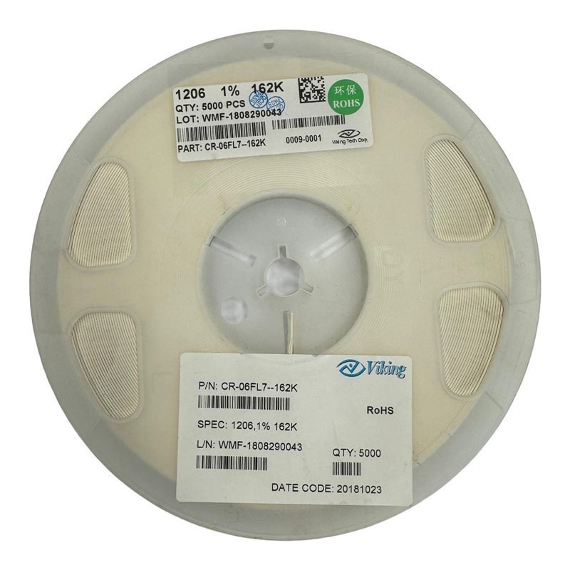 CR-06FL7--162K Viking Thick Film Chip Resistor SMD 1206 162K 1% 1/4W QTY:5000