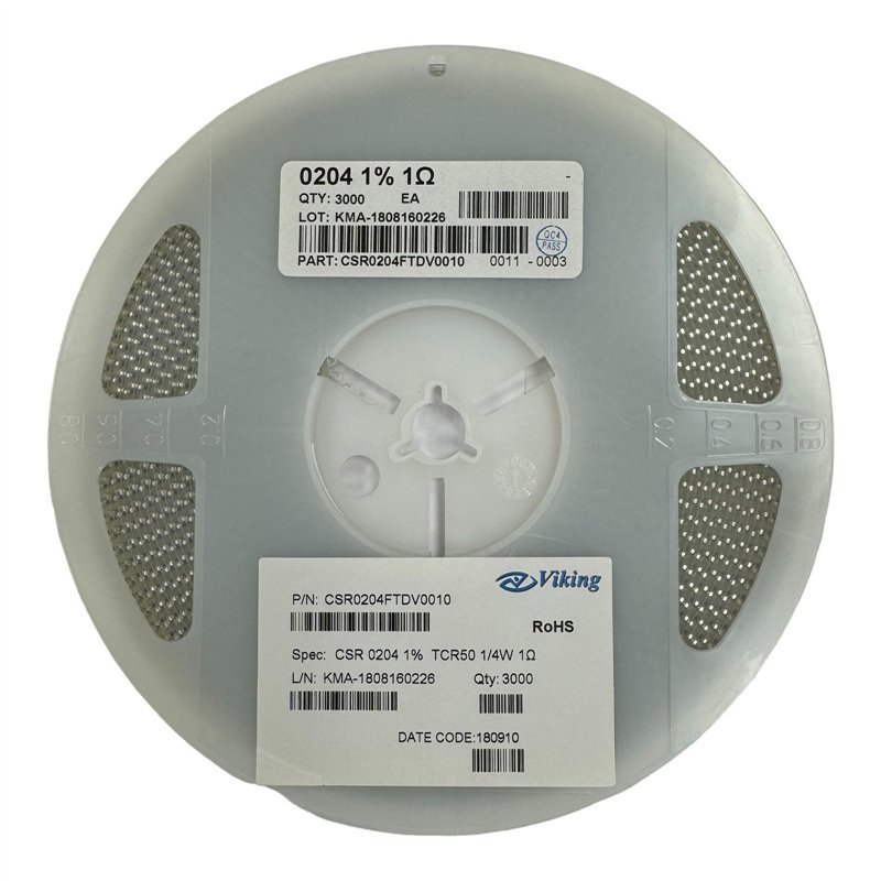 CSR0204FTDV0010 Viking Thick Film Chip Resistor SMD 0204 1 ohm 1R 1% 1/4WQTY:3000