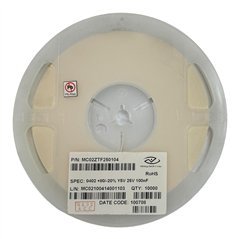 MC02ZTF250104 Viking Multilayer Ceramic Capacitors MLCC SMD 0402 100nf +80/-20% QTY:10000