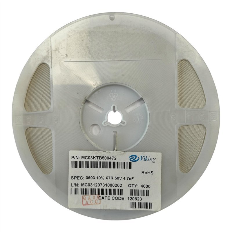 MC03KTB500472 Viking Multilayer Ceramic Capacitors MLCC SMD 0603 4.7nf 10% QTY:4000