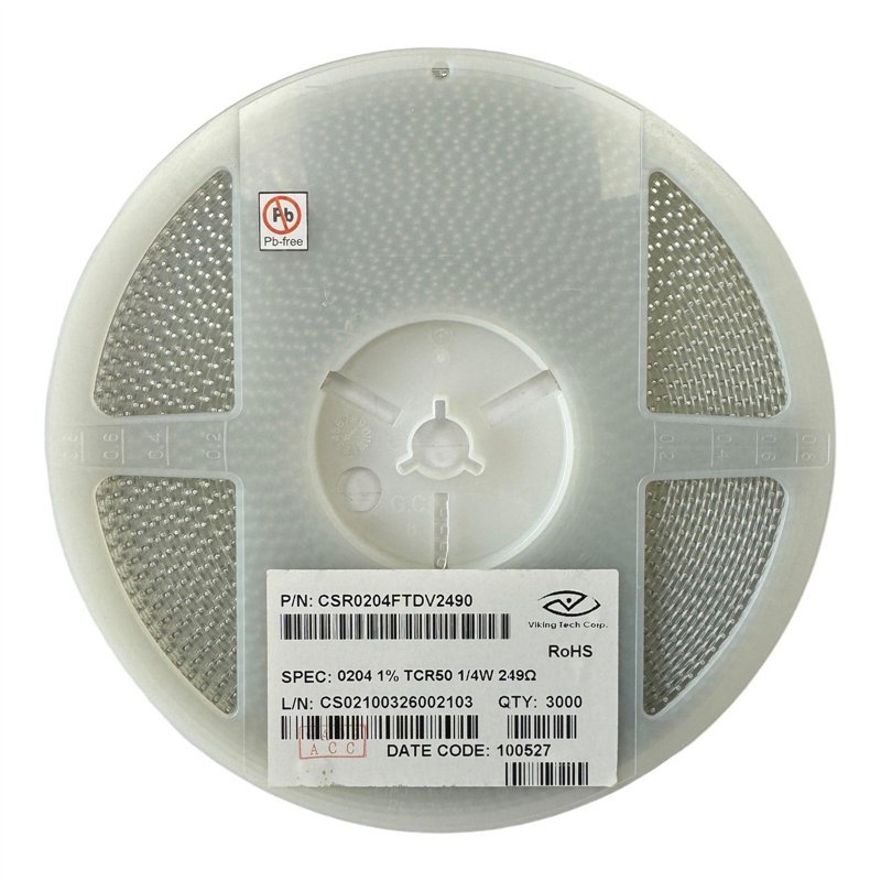 CSR0204FTDV2490 Viking Thick Film Chip Resistor SMD 0204 249 ohm 249R 1% 1/4W QTY:3000