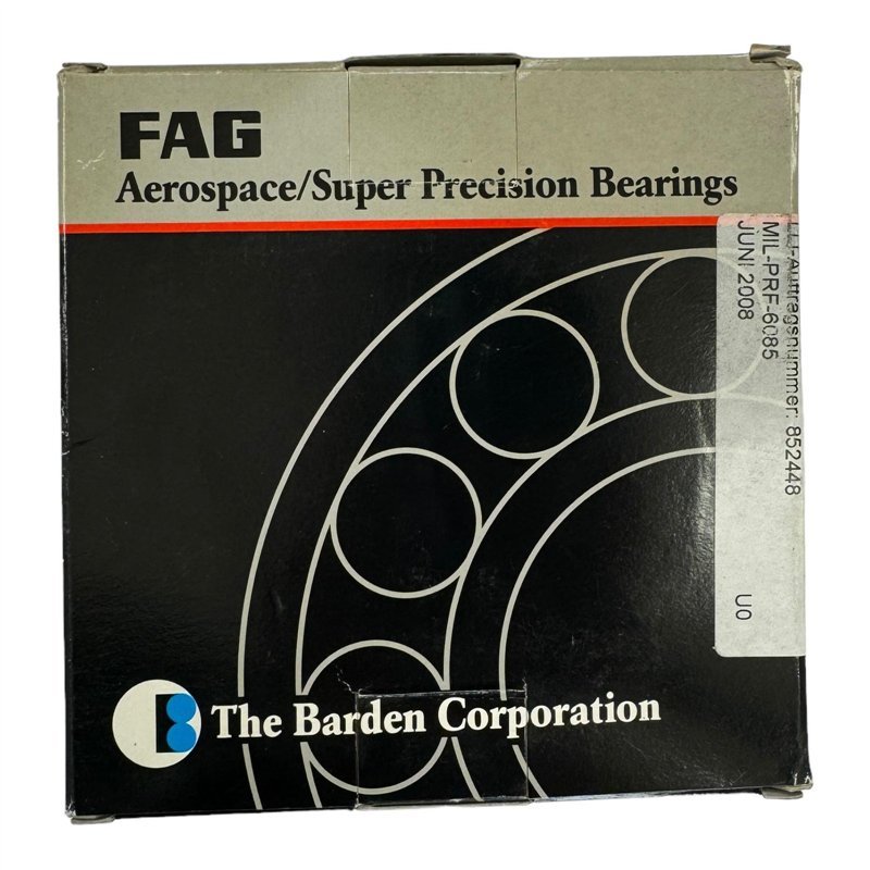 070982050 593346 FAG Aerospace Super Precision Ball Bearing DC 2008/9 3110-12-340-4651