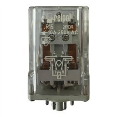 R15 Relpol Relay Electromagnetic 2PDT 10A 250Vac - 24V