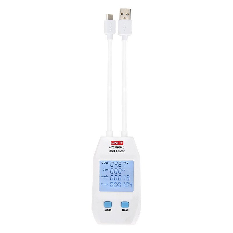 UT658DUAL UNI-T DUAL USB Tester, USB-A, USB-C