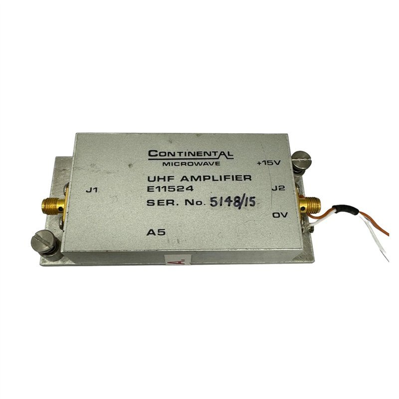 E11524 Continental UHF Amplifier SMA 45-500Mhz G:44db Vswr:20db 15V