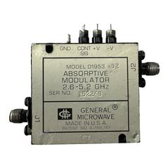 D1953 Opt.62 General Microwave Absorptive Modulator 2.6-5.2Ghz SMA 5985-01-330-4578