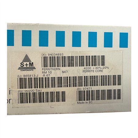 B65813J-R67 Siemens Matsushita RM10 N67 Ferrite Core Pair 4200 +30%-20%