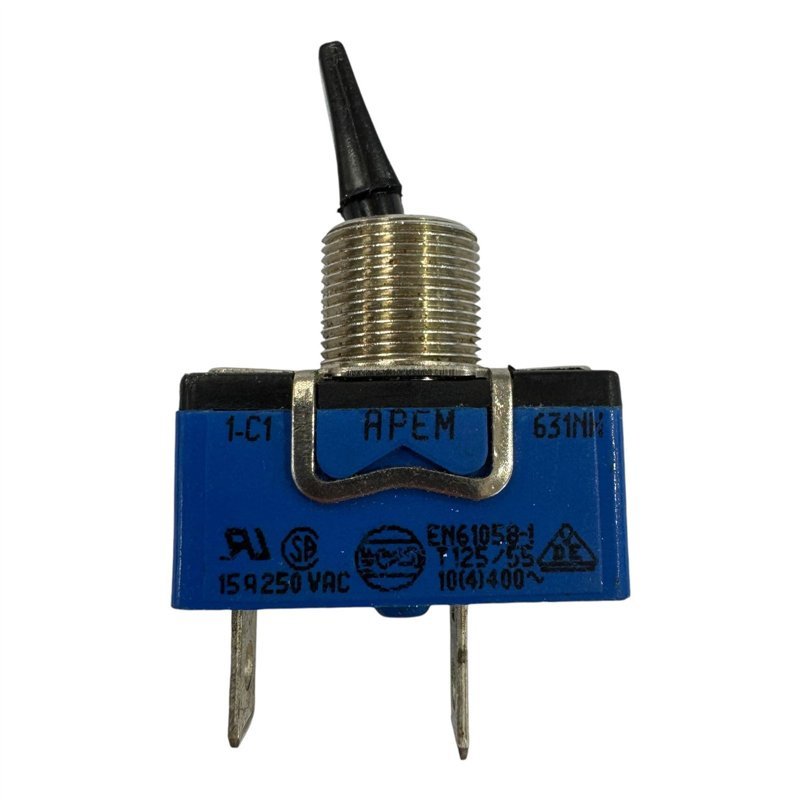 631NM 1-C1 Apem Toggle Switch SPST 15A 250Vac