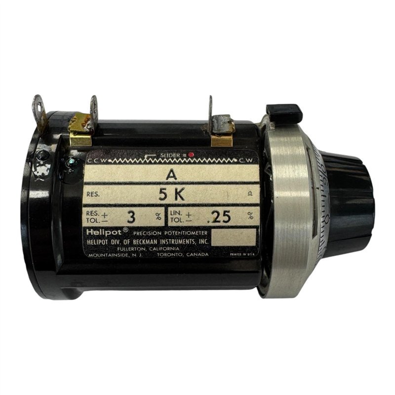 A Helipot Precision Potentiometer w Dial Spectrol 5K 5kohm 3LIN. TOL. .25%