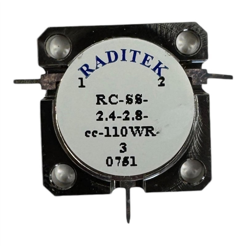 RC-SS-2.4-2.8-cc-110WR Raditek Circulator Stripline 2400-2800Mhz