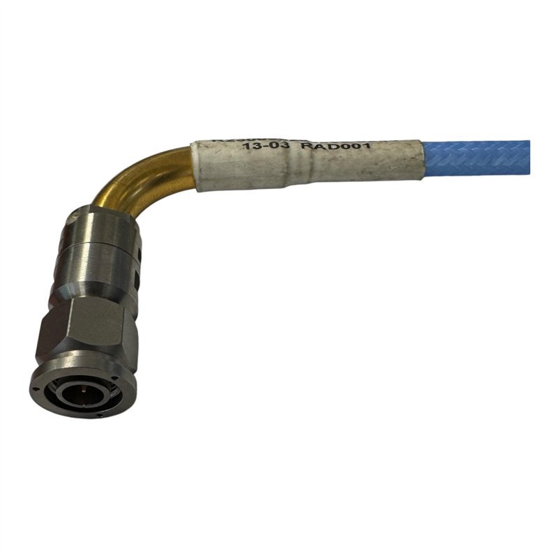 Radiall Coaxial Cable Assembly 8mm Sucoflex TNC (m) - TNC (m) 90 Degree Length:265mm