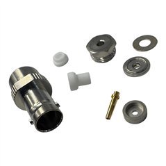 21BNC-50-2-1/133NE Huber Suhner Connector Coaxial BNC (f) Jack Female Socket 50 Ohms Free Hanging (In-Line) Solder