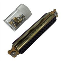 DCMAF-37S Cannon FR High Reliability D-sub Connector 37POS Purple 5935-12-175-5747