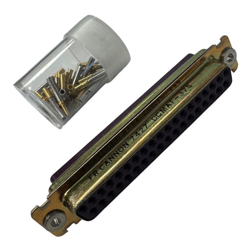 DCMAF-37S Cannon FR High Reliability D-sub Connector 37POS Purple 5935-12-175-5747