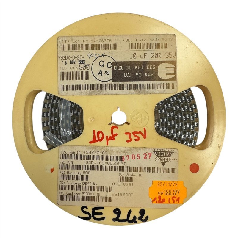 793DX106X0035D2T Vishay Sprague Chip Capacitor 10uf 35V 20% QTY:400 5910-14-549-7062