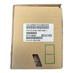 R-25 Firstohm Carbon Film Resistor 3R9 1/4W 5% QTY:5000