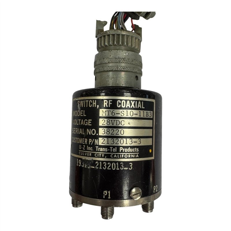MT6-S10-11B3 Tran-Tel Coaxial Relay Switch 28Vdc 50Ohm SMA 6-Way