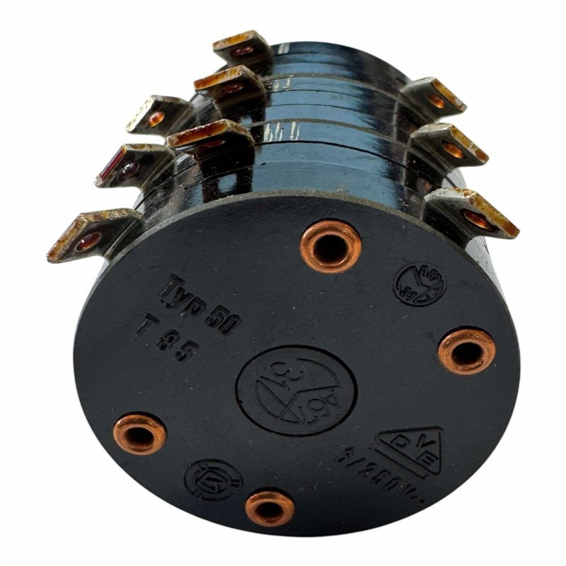 TYP50 T85 Rotary Switch Mil Spec 6A 250Vac VDE