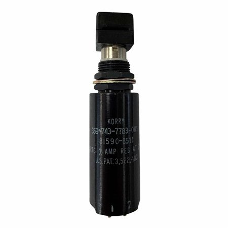 359-743-7783-001 81590-8511 Korry Pushbutton Switch Avionics "ON"