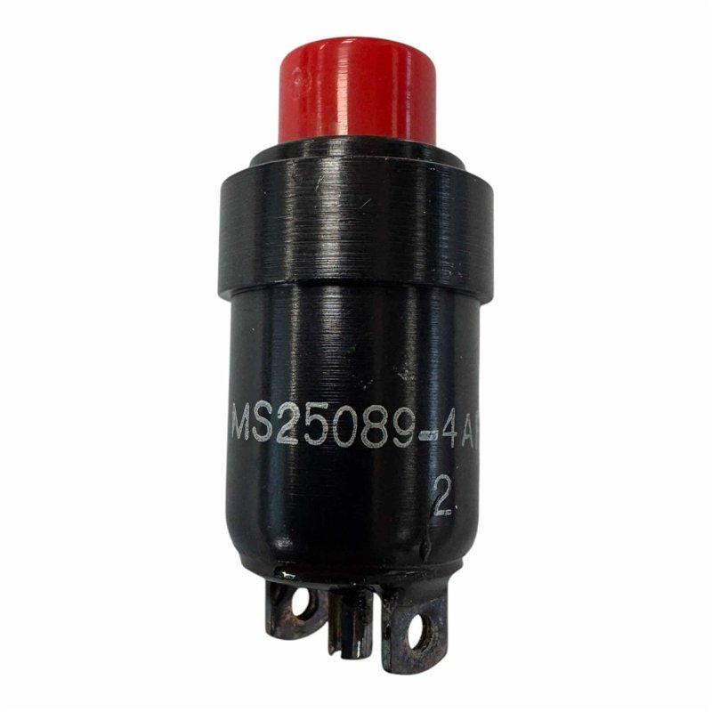 MS25089-4AR Otto Pushbutton Switch Avionics 5930-00-823-2115