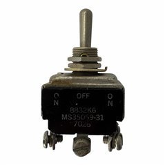 8832K6 MS35059-31 C-H Toggle Switch ON-OFF-(ON) DPDT 5930-00-615-7897
