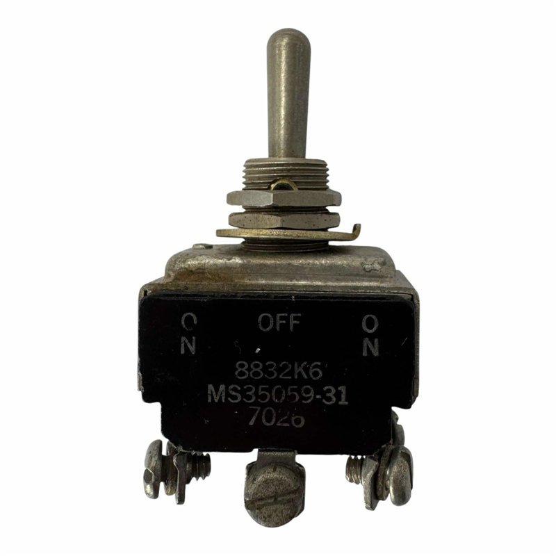 8832K6 MS35059-31 C-H Toggle Switch ON-OFF-(ON) DPDT 5930-00-615-7897