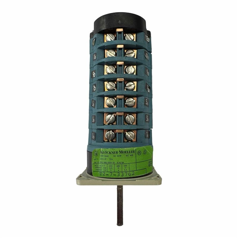 T2-7-33762 Klockner Moeller Rotary Switch 25A 500Vac