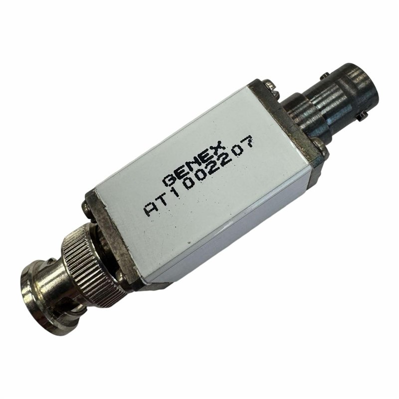 AT1002207 Genex Fixed Coaxial Attenuator BNC (Male-Female) 20db 2W 75 Ohms White