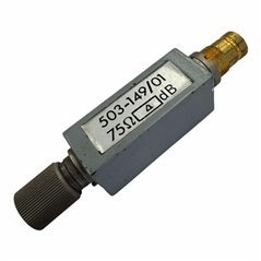 503-149/01 Fixed Coaxial Attenuator 1.6/5.6 (Male-Female) 4 db 2W 75 Ohms