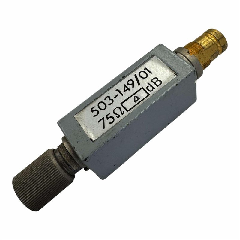 503-149/01 Fixed Coaxial Attenuator 1.6/5.6 (Male-Female) 4 db 2W 75 Ohms