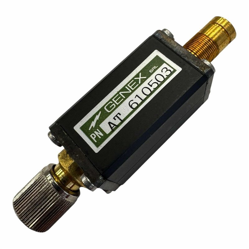 AT610503 Genex Fixed Coaxial Attenuator 1.6/5.6 (Male-Female) 3 db 5W 75 Ohms