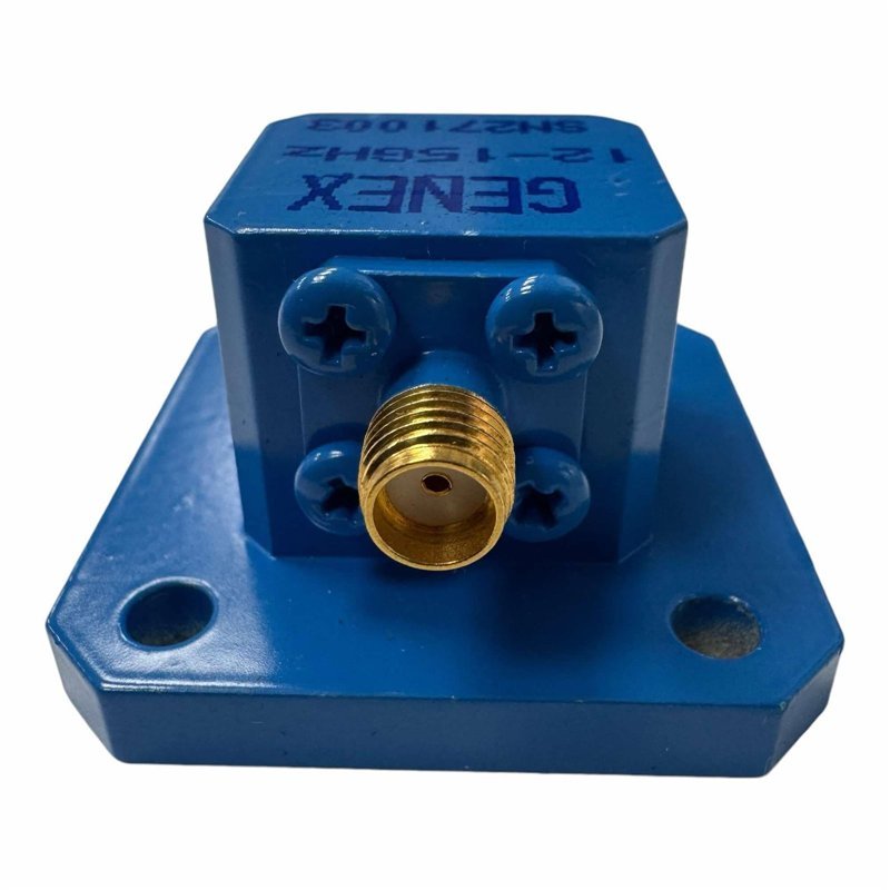 Genex Waveguide To Coaxial Adapter WR75 WR-75 to SMA (f) 10000-15000Mhz