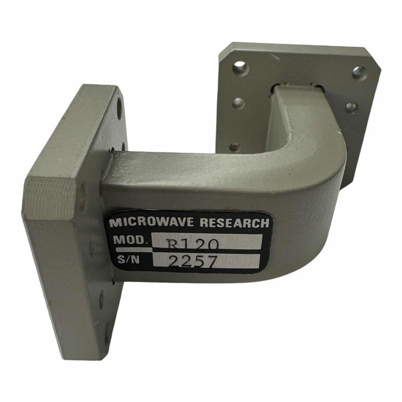 R120 Microwave Research WRD750 WRD-750 E Bend Waveguide Double Ridge Transistion 60x58mm