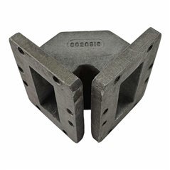 8020818 WR112 WR-112 (45X32MM) E Bend Waveguide Transistion D:38x38x45mm