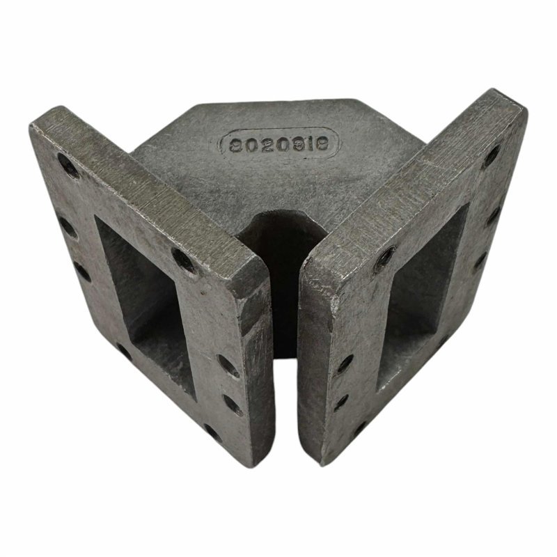 8020818 WR112 WR-112 (45X32MM) E Bend Waveguide Transistion D:38x38x45mm