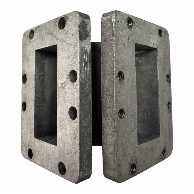 8020818 WR112 WR-112 (45X32MM) E Bend Waveguide Transistion D:38x38x45mm