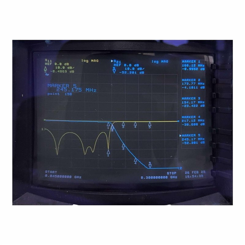 FI.24.A STTA RF Coaxial Filter Low Pass LPF N type 165Mhz