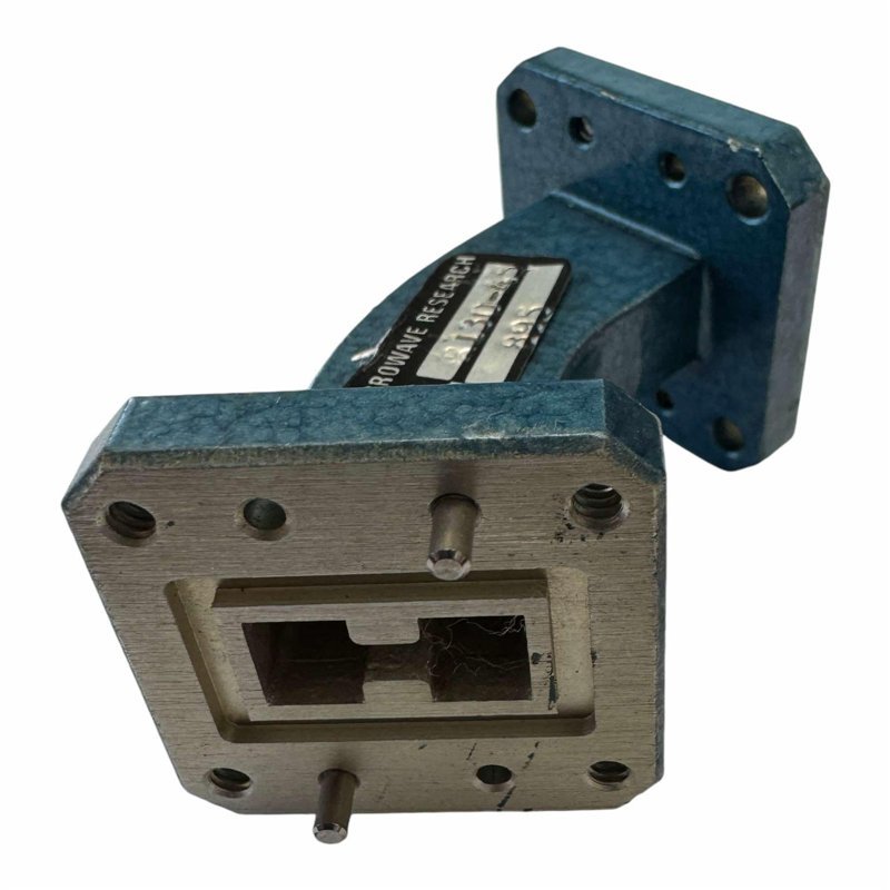 R130-45 Microwave Research WRD750 WRD-750 H Bend 45D Waveguide Double Ridge Transistion