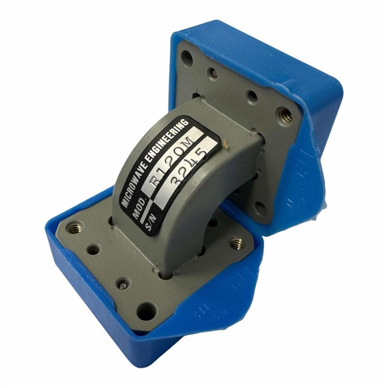 R120M Microwave Research WRD750 WRD-750 E Bend 90D Waveguide Transistion 43x43mm