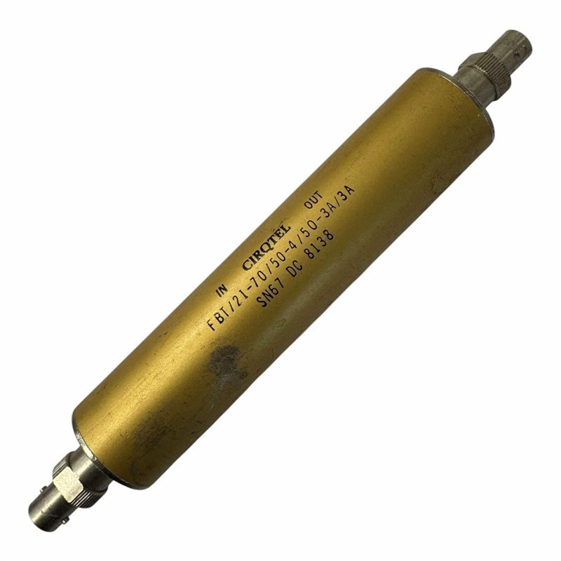 FBT/21-70/50-4/50-3A/3A Itel Bandpass Filter Coaxial BNC CF:70Mhz BW:50Mhz