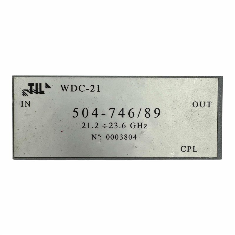 504-746/89 TIL Waveguide Directonal Coupler 21200-23600Mhz