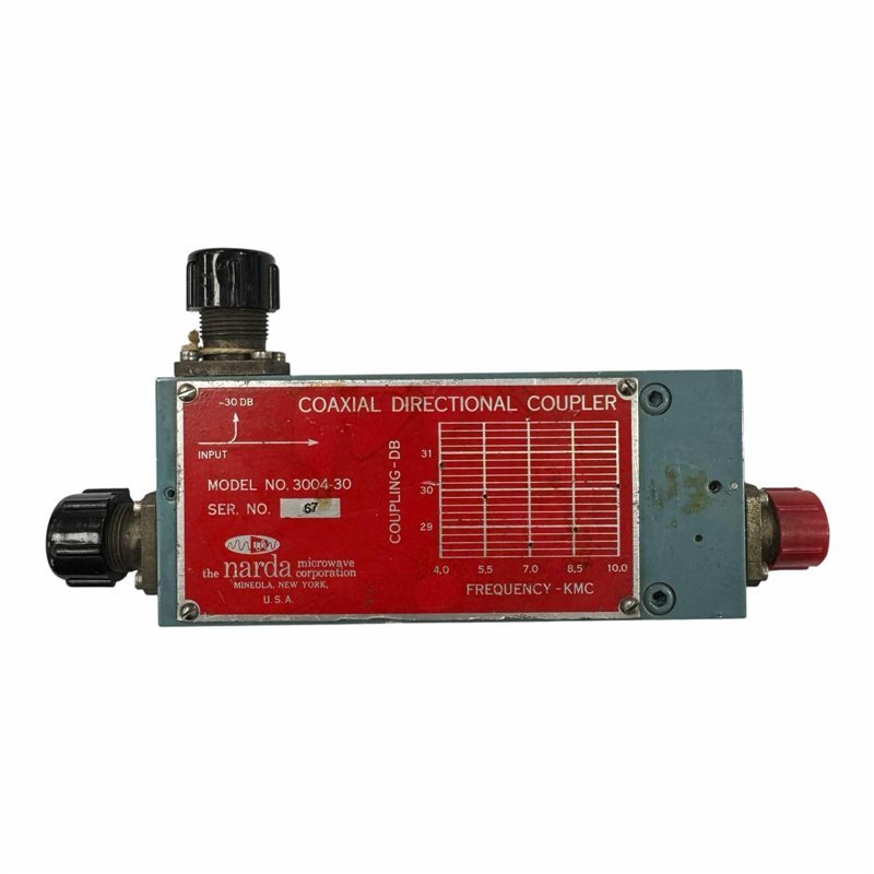 3004-30 Narda Coaxial Directional Coupler 4000-10000Mhz 30db N 5985-00-881-1552