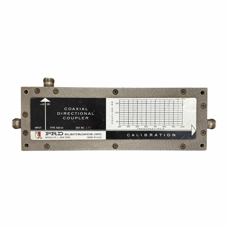 430-10 PRD Coaxial Directional Coupler 300-1000Mhz 10db N type