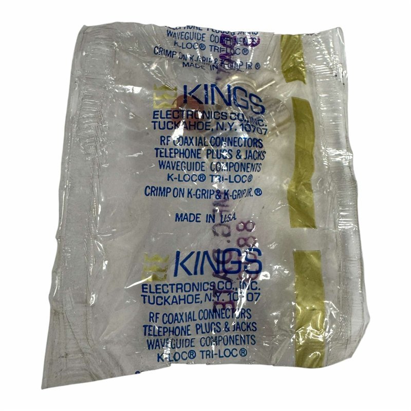 UG-291C/U Kings RF Connector BNC type (f) Straight Clamp For RG58 RG141 Cable